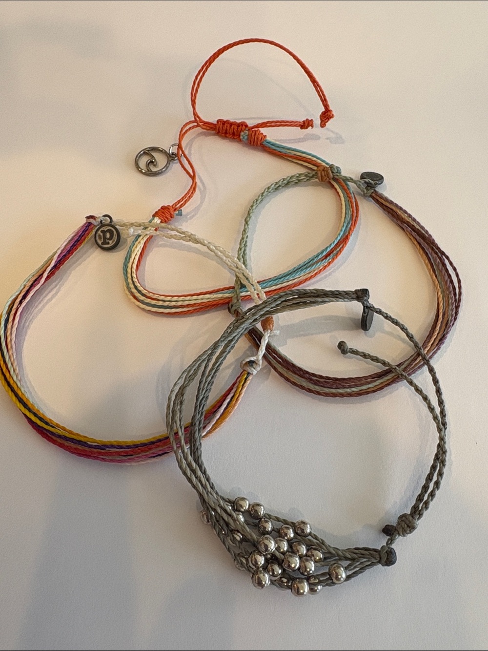 4 Puravida Live Free Cord Bracelets